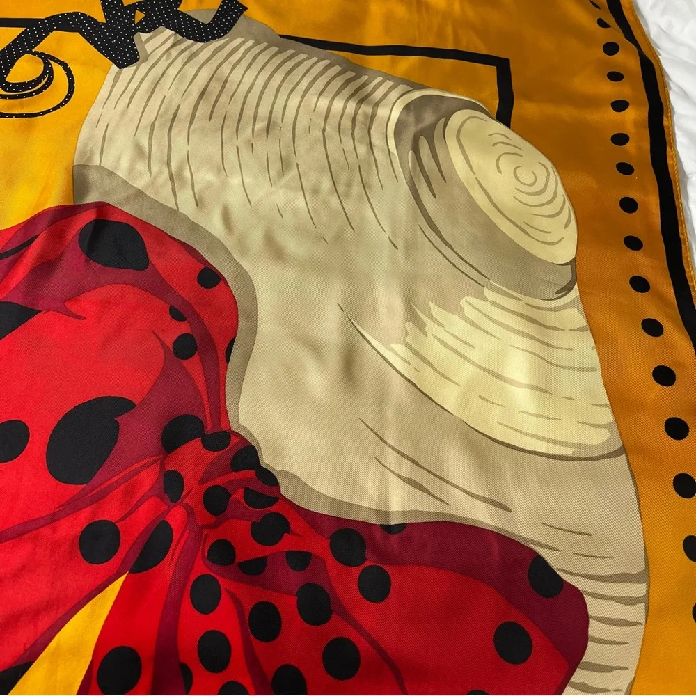 Christian Dior Oversized Silk Scarf 33 1/2 X 34